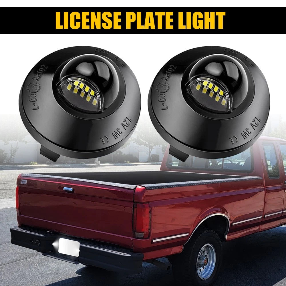 2X Tube LED License Plate Tag Light for Ford F150 F250 F350 (1999–2016)
