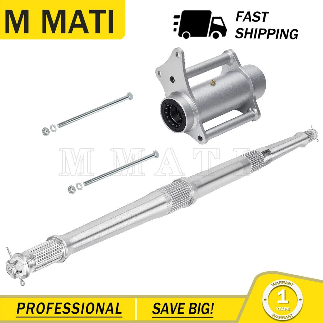 Rear Axle Shaft & Bearing Housing Carrier Hub Kit for Yamaha Blaster 200 (2000–2006)