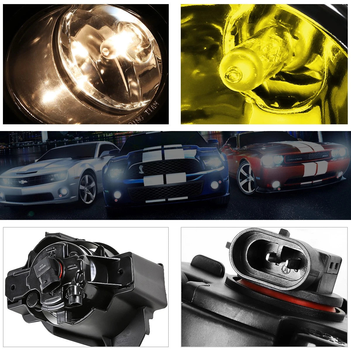 Factory Style Headlights for GMC Yukon XL 1500 (2007–2014) Chrome/Amber