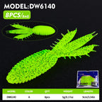 8pcs Soft Lure Pack for Bass Fishing (Freshwater)