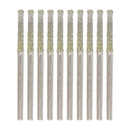 10PCS Drill Bit Set for Glass and Jade (0.8-2.5mm, 2.35mm Shank)