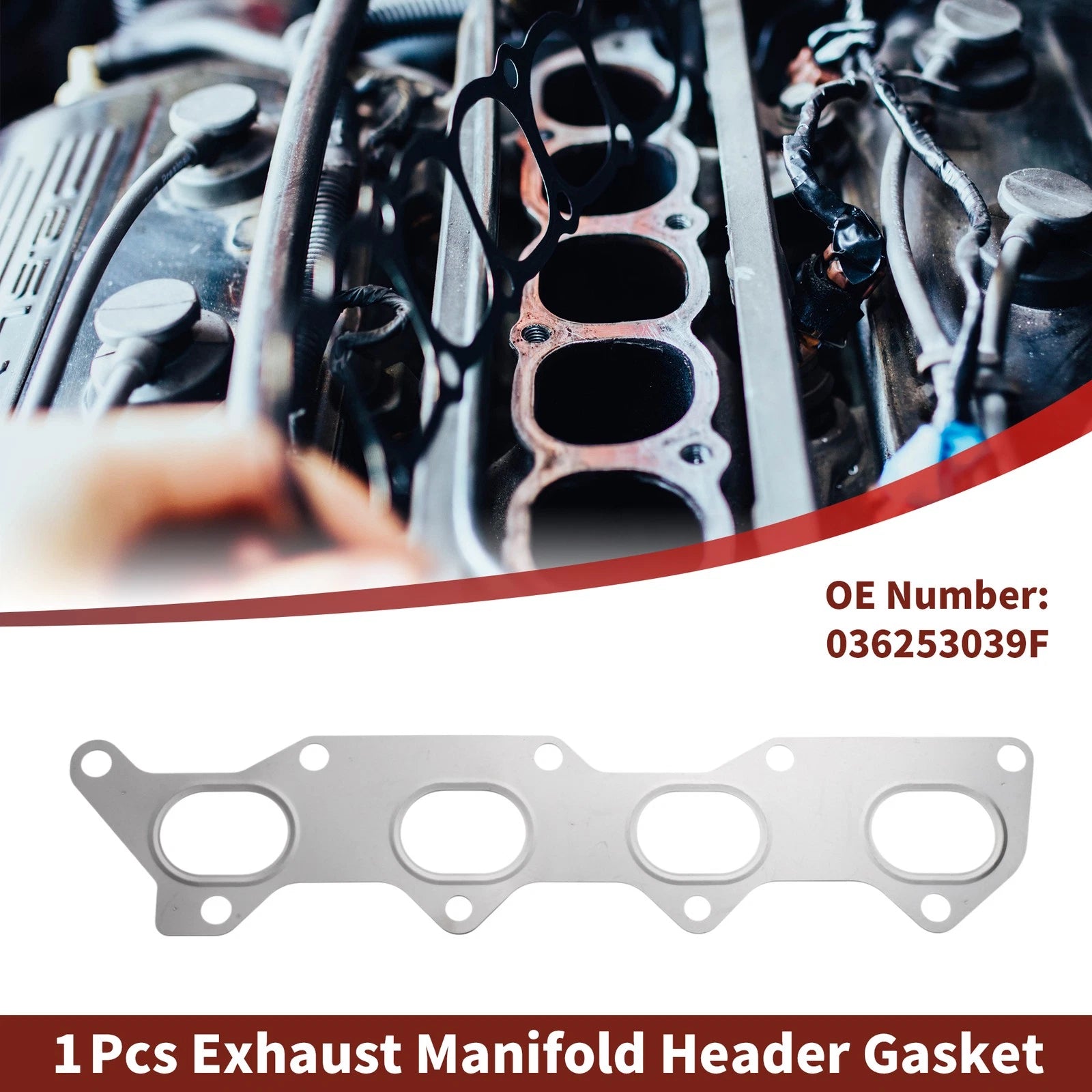 Exhaust Manifold Header Gasket for Volkswagen Polo (1998–2014) No. 036253039F