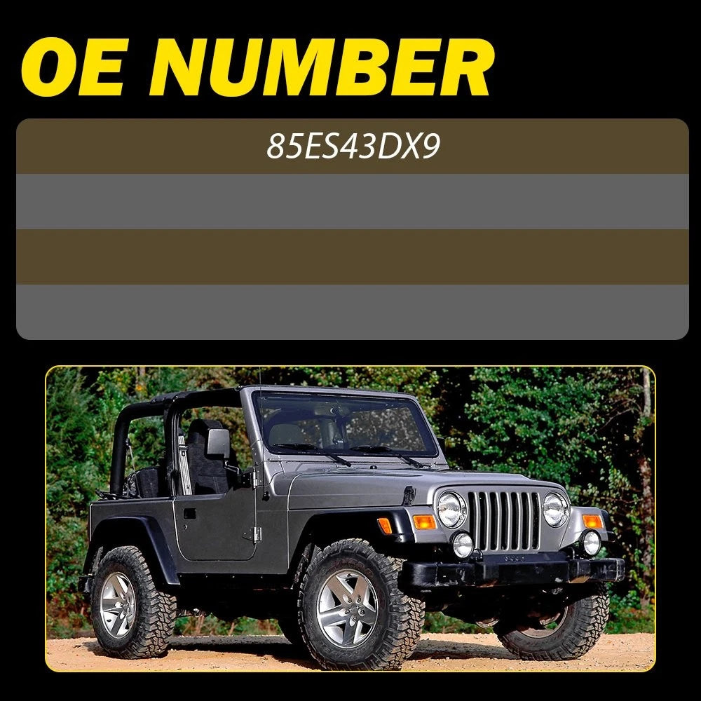 Set of 2 Front Door Pull Handles for Jeep Wrangler TJ (1997â2006)