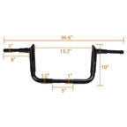 10" Meathook Ape Hanger Handlebar for Harley Street Electra Glide (1982–2022)