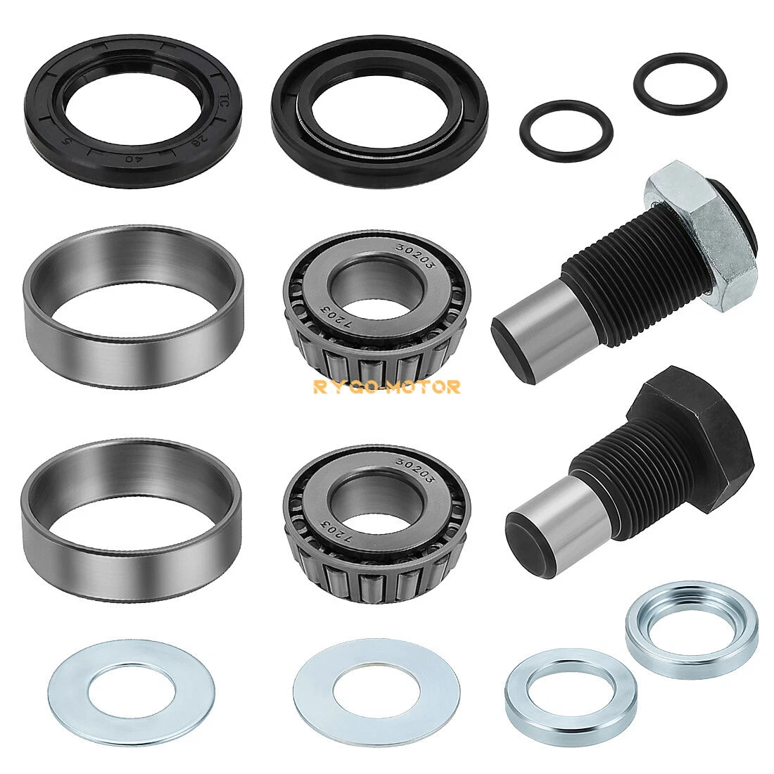 Swing Arm Bearing Seal Kit w/Shaft for Kawasaki Brute Force 650 (2005–2013)