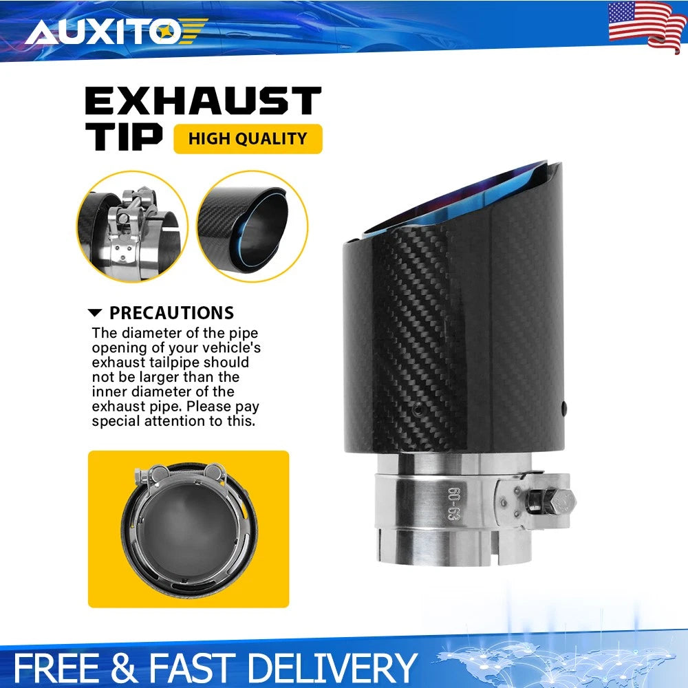 Carbon Exhaust Tip Tailpipe Muffler for Mazda CX-3 CX-5 CX-30 (2016–2023)