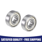 Set of 2 6202ZZ Ball Bearings for Universal Applications (15x35x11mm)
