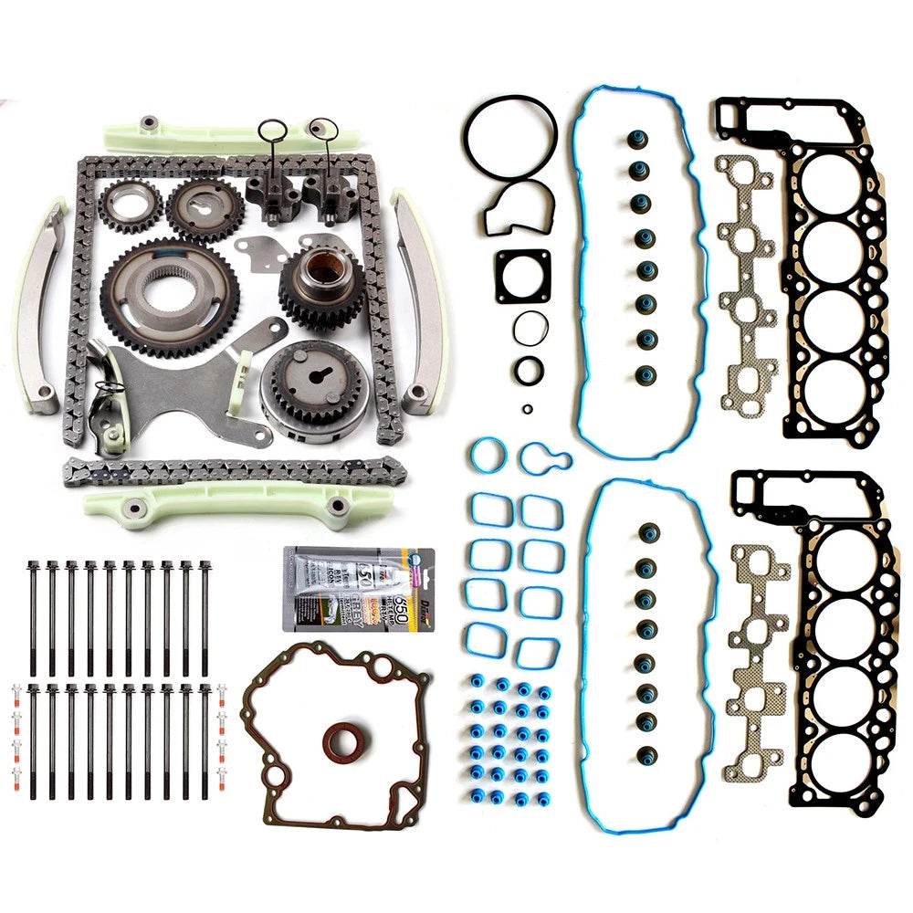 Head Gasket Bolts Set & Timing Chain Kit for Dodge Dakota Durango Ram 1500 Jeep