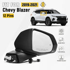 Right Side Mirror with Turn Signal, BSD, Memory for Chevy Blazer (2019–2021)