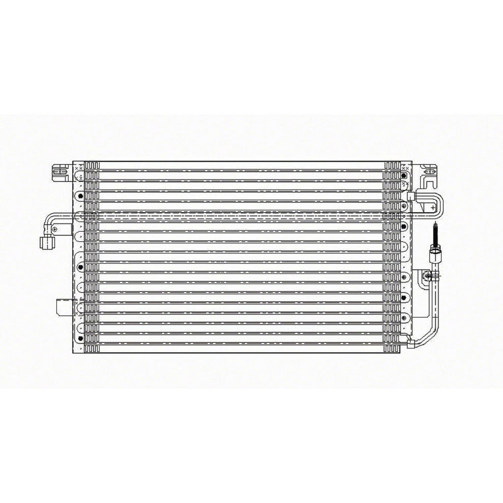 Replacement A/C Condenser w/Internal Transmission Cooler (See Compatible Chart)