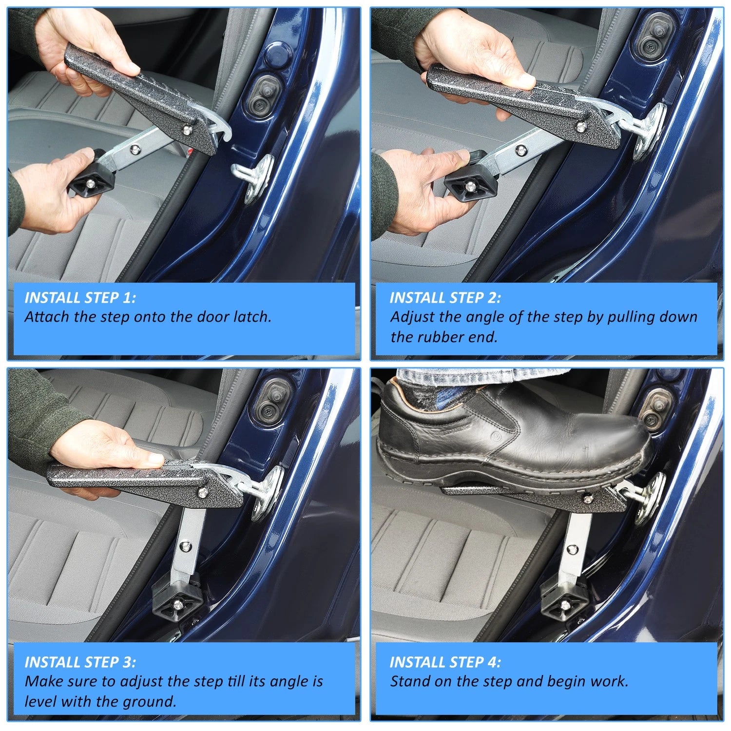 Foldable Car Door Latch Hook Step for Universal Vehicles (2010–2023)
