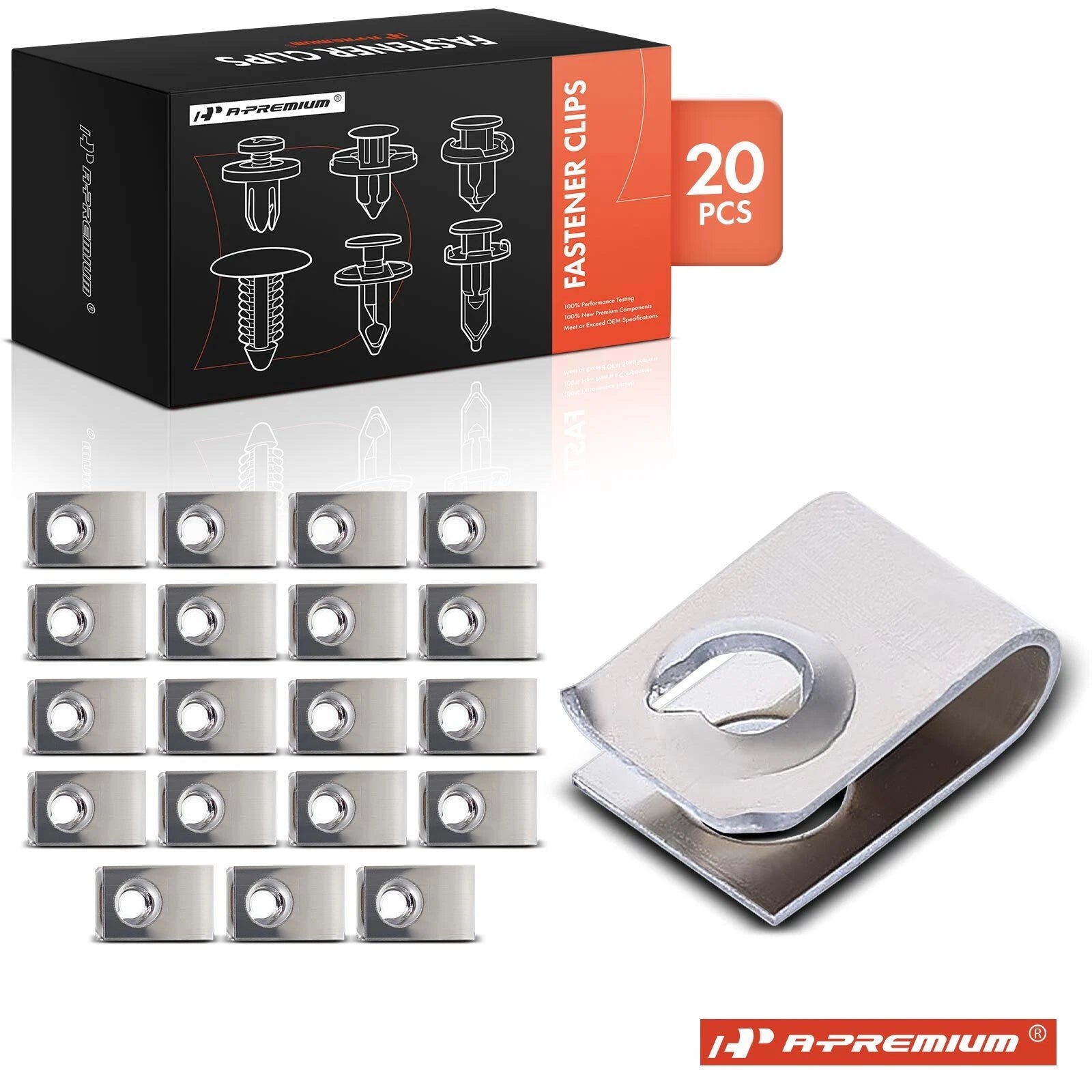 20Pcs Metal Suspension Nut Retainer Clips for Honda Acura 