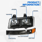 Headlight and Bumper Signal Lamp Assembly for Express Savana (2003–2024)