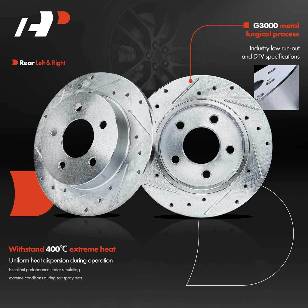 Drilled Brake Rotors for Ford Mustang (1994-2004)