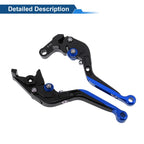 Adjustable Brake Clutch Levers for Honda CBR650R (2014–2022) Black Blue