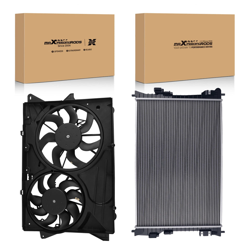 Radiator and Cooling Fan Assembly for Ford Flex, Lincoln MKT (2013–2019)