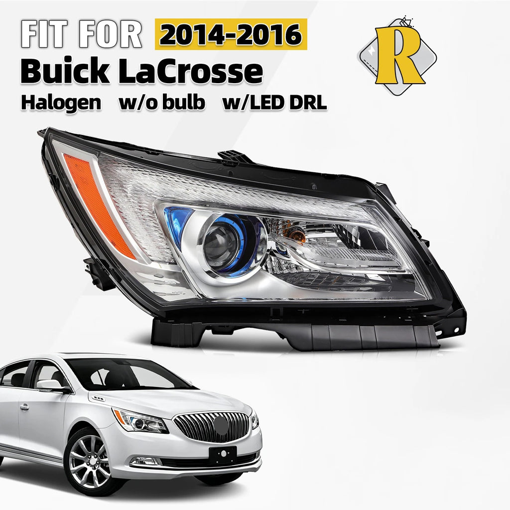Halogen Headlight with LED DRL Projector for Buick LaCrosse (2014–2016)