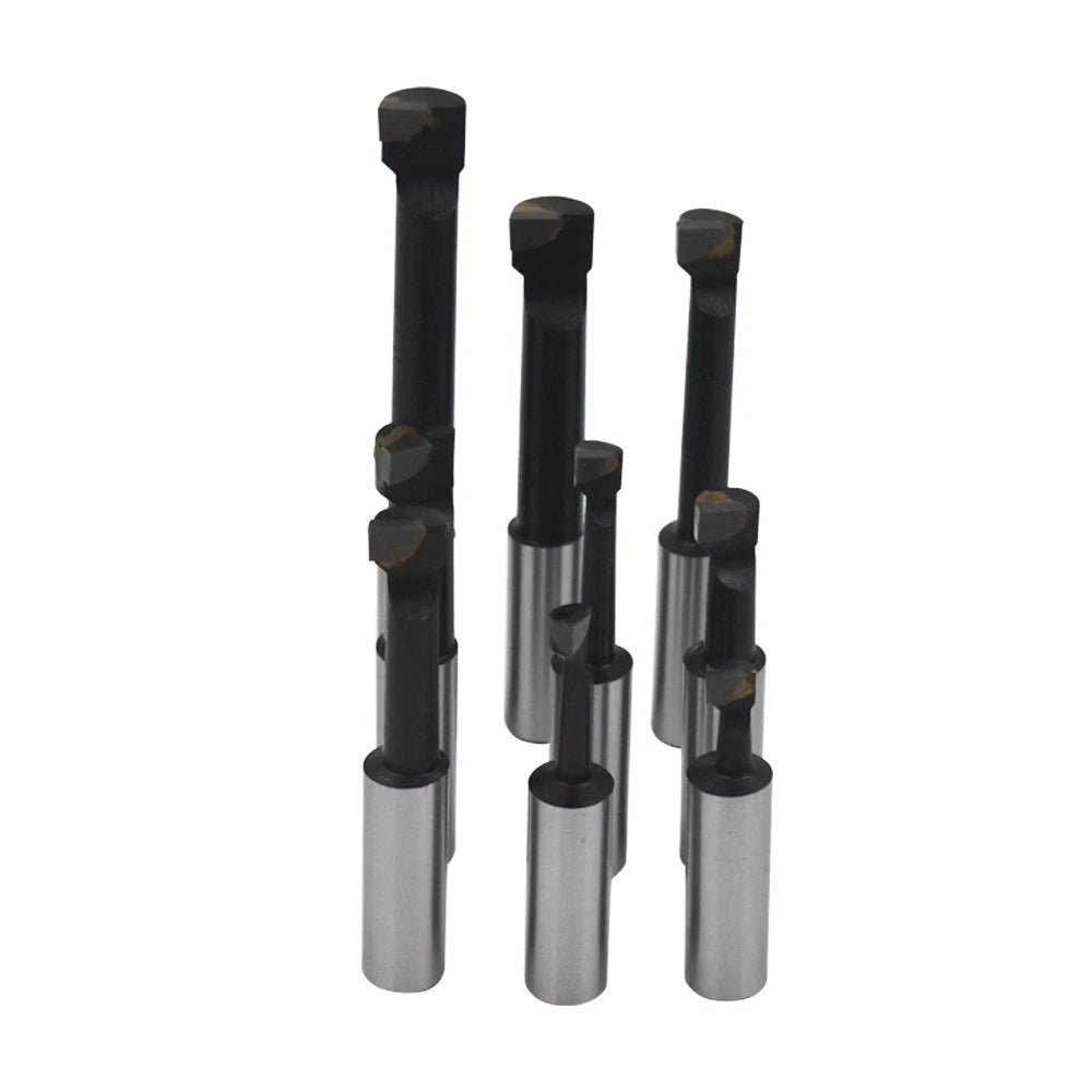 Set of 9 Carbide Tipped Boring Bars for Lathe Tool (1/2" Shank)