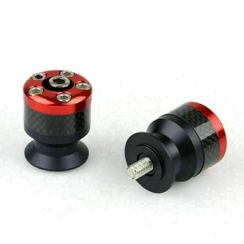 CNC Carbon Fiber 8mm Swingarm Sliders Spools for Universal Motorcycle