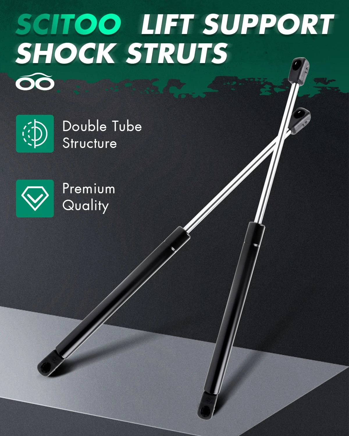 2Pcs Hood Lift Supports for Hyundai Sonata (2011–2014) Gas Prop Shock Struts