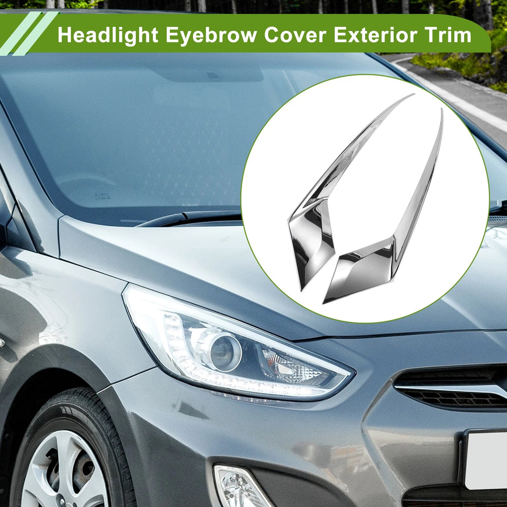 Headlight Eyebrow Eyelid Cover for Honda Accord (2023–2025) Silver Tone