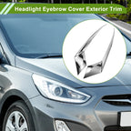 Headlight Eyebrow Eyelid Cover for Honda Accord (2023–2025) Silver Tone