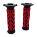 Red Gel Hand Grips 25mm for Kawasaki Brute Force Prairie (2003–2023)