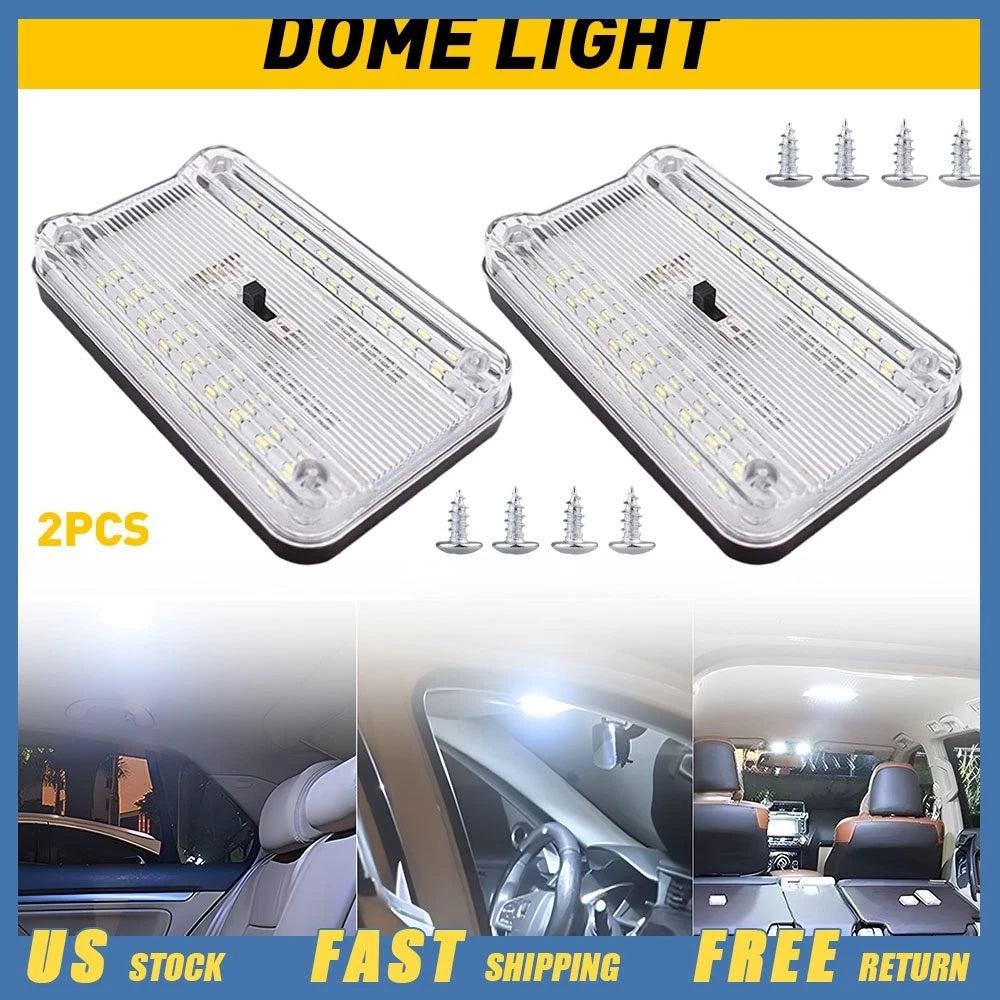 36 LED Bright White Roof Ceiling Light for Car Van 12V