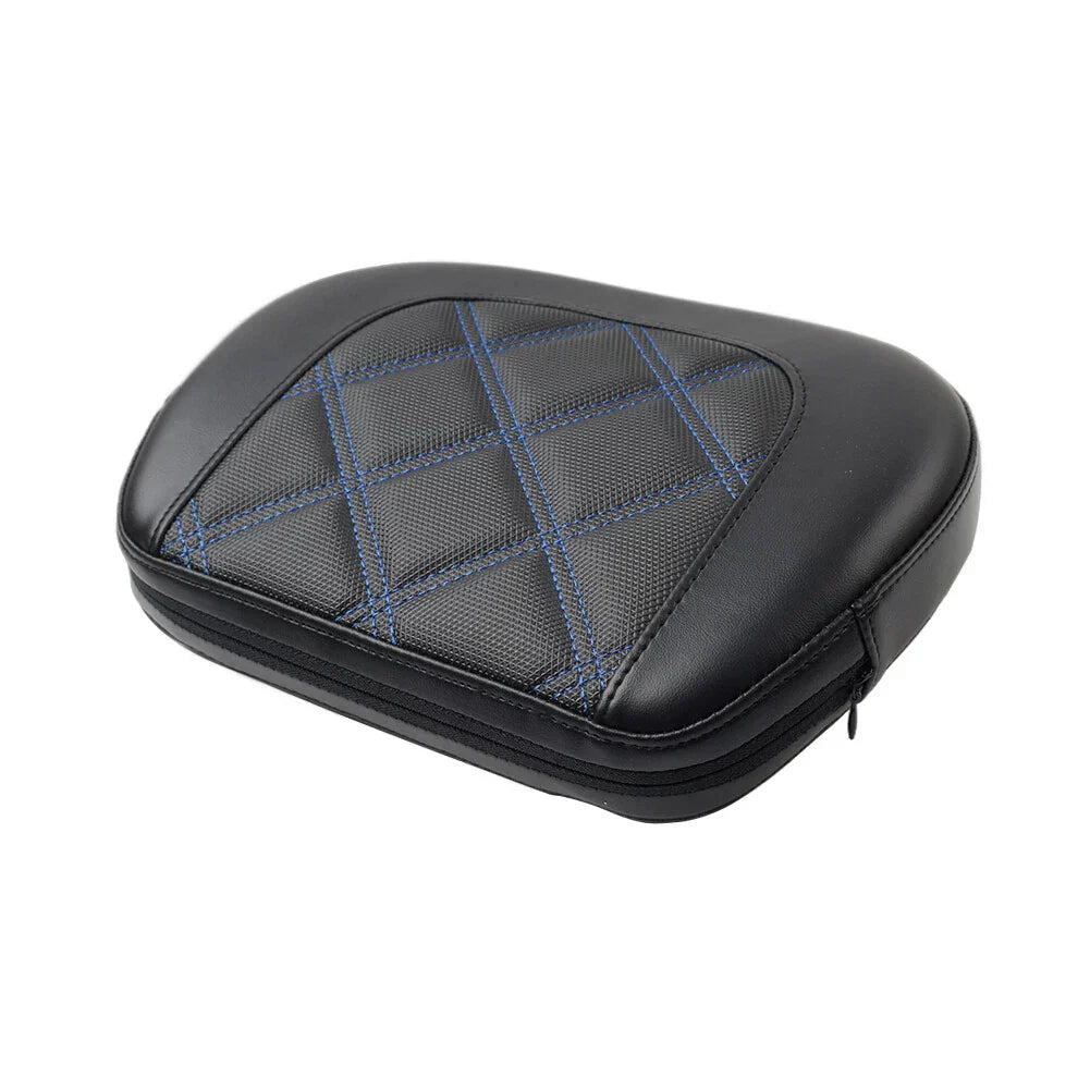 Blue Stitching Passenger Bar Backrest Pad for Harley Electra Glide