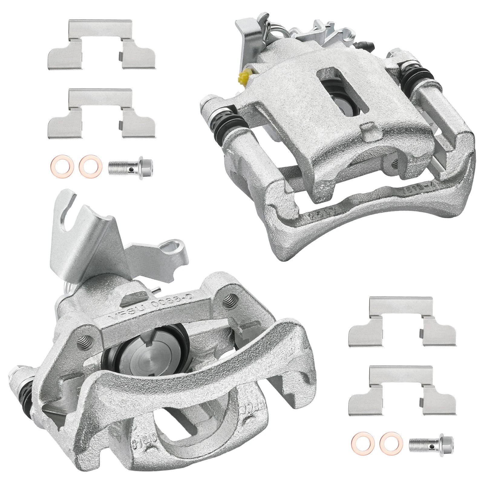 Rear Brake Calipers Pair with Bracket for Ford Mustang (2005–2014)