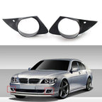 Black Fog Light Lamp Covers for BMW E65 E66 750i 760Li (2006-2008)