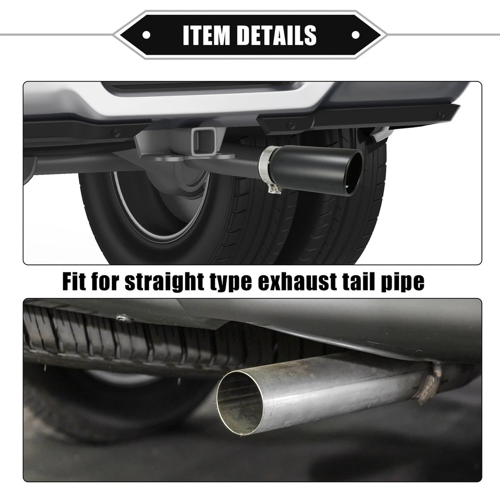 2.8" Inlet 8.5" Length Exhaust Tip Tailpipe for Toyota Tacoma (2005–2023)
