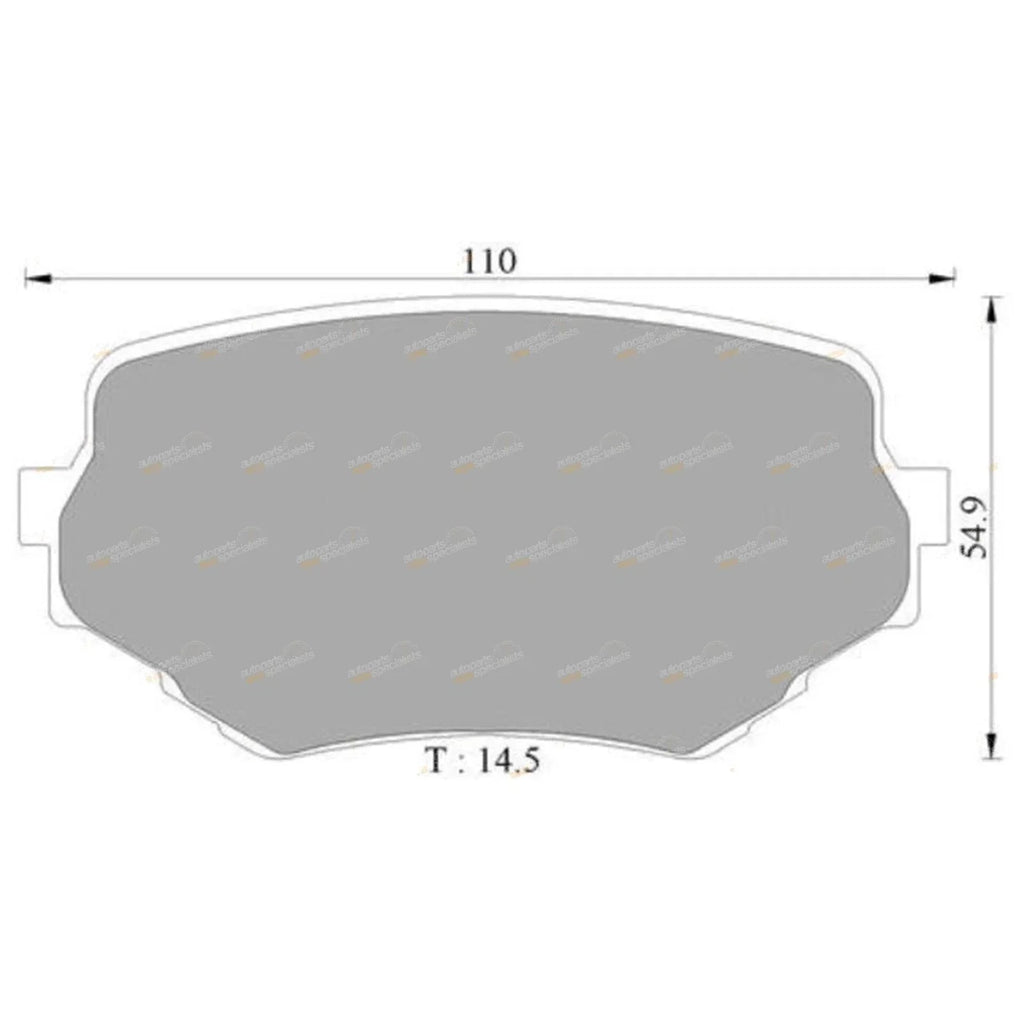 Front Brake Pad Set for Suzuki Grand Vitara (1998 - 2005)