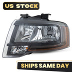 Halogen Headlight for Ford Expedition (2015–2017) w/ Bulb Reflector Black Left
