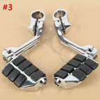 32mm 1-1/4" Long Angled Foot Pegs for Highway Engine Guards Chrome