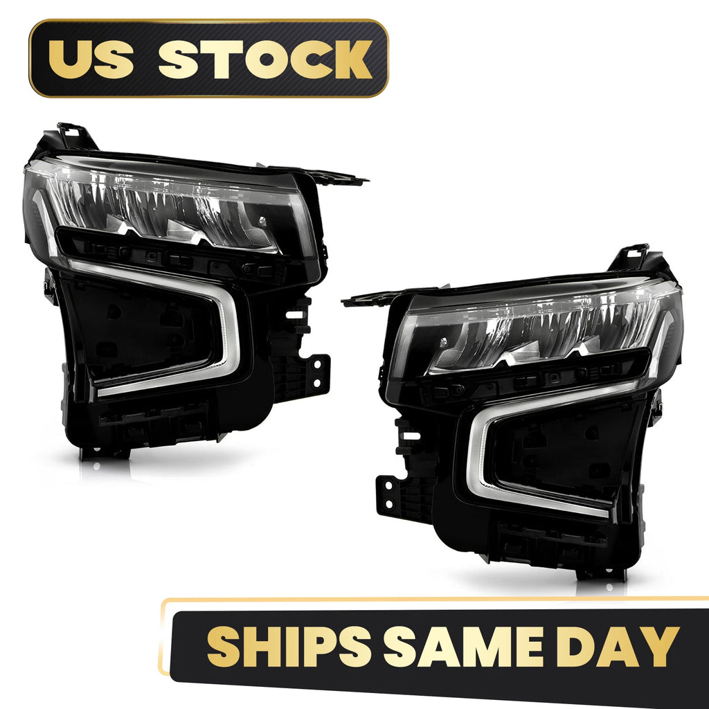 Full LED Headlight Lamp Set for Chevy Tahoe/Suburban (2021–2024)