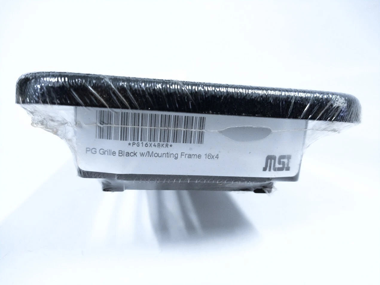 MSI Marine PG16x4BKR Black PG Grill with Mounting Frame 16'' x 4''