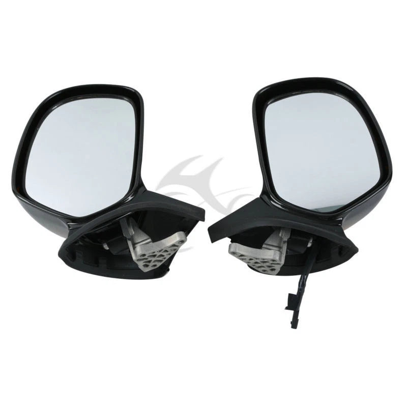 Black Rearview Mirrors & Smoke Signal Lens for Honda Goldwing GL1800 (2001–2017)