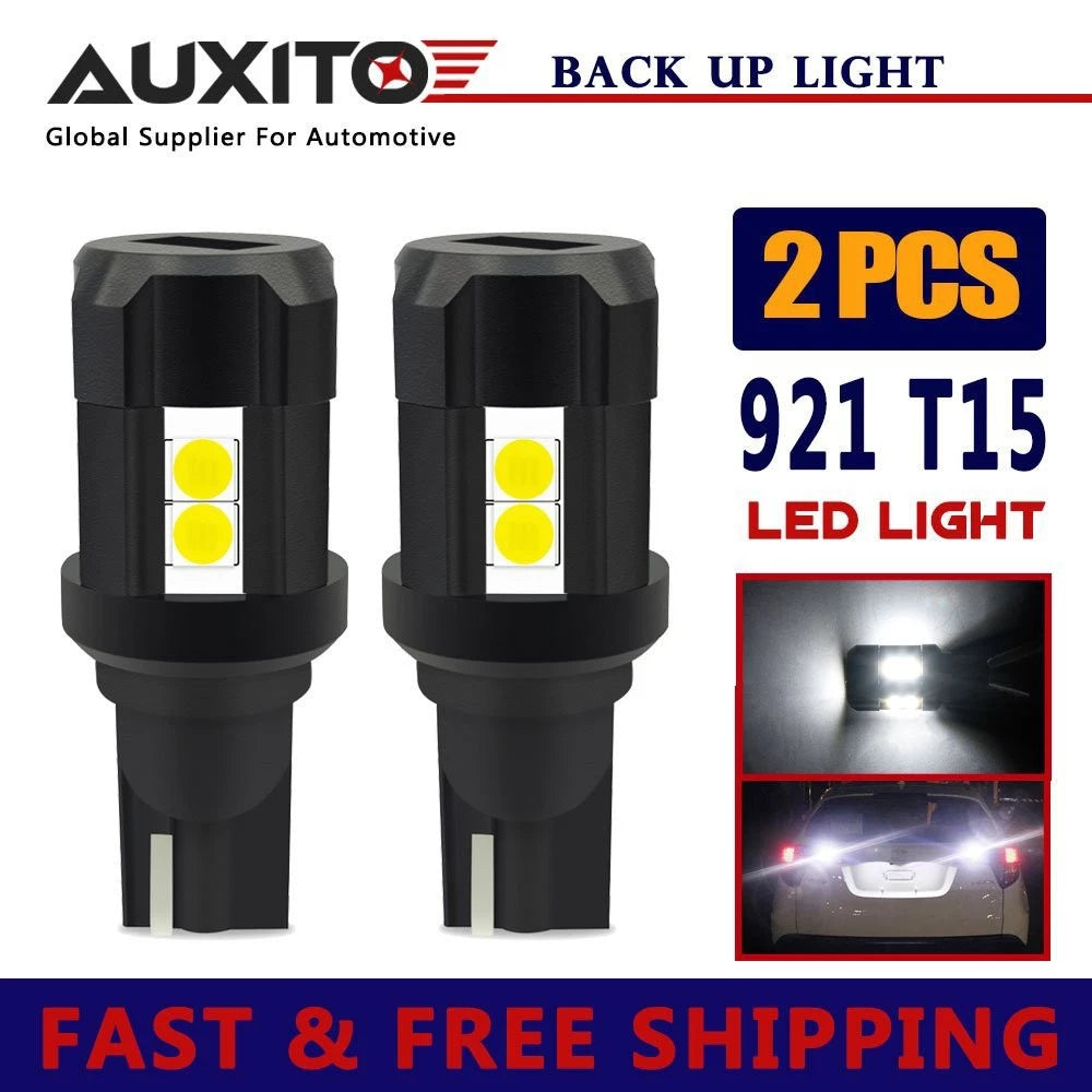 2X T15 912 921 LED Reverse Backup Light Bulbs for AUXITO (2000–2023)