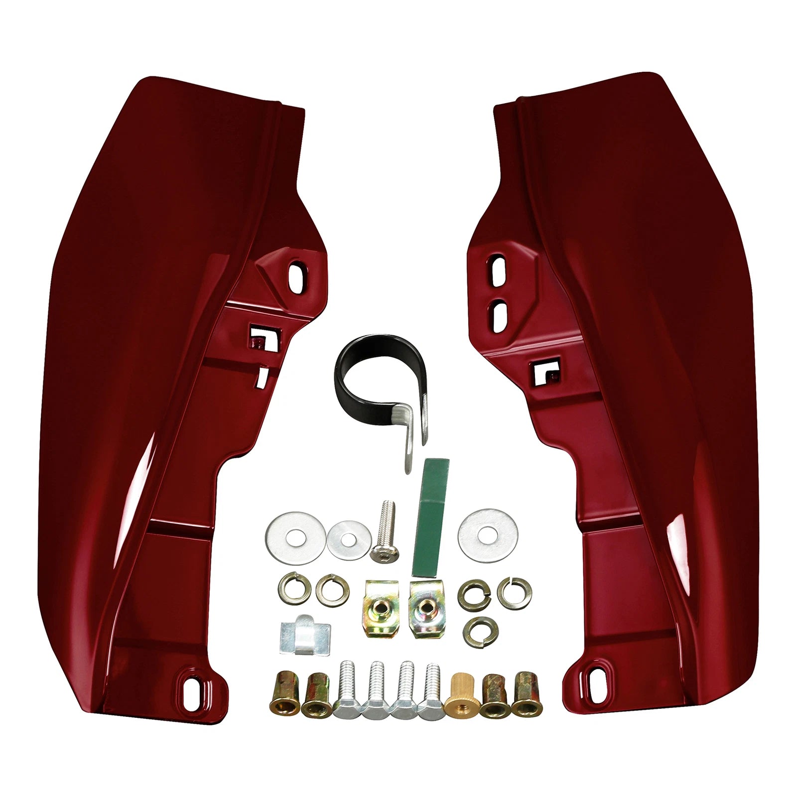 Mid Frame Deflectors for Harley Touring Street Road Glide (2009–2023) Billiard Red
