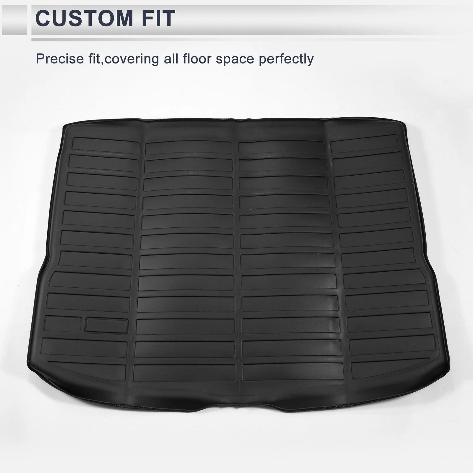 Cargo Liner Rear Trunk Mat for Kia Niro EV (2023–2024) TPE Black Long Grid