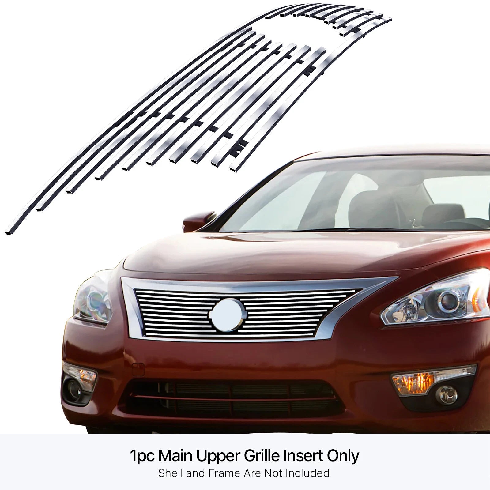 Upper Chrome Billet Front Grille Insert for Nissan Altima (2013-2015)