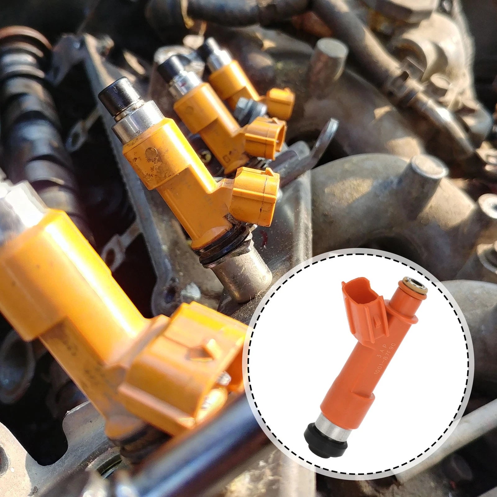 Fuel Injector for Toyota Corolla 1.8L (1998–2008) 1 Pcs Orange