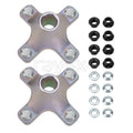 2 Rear Wheel Hubs w/Flange Lug Nuts for Honda FourTrax 250 TRX250X (1987–1992)