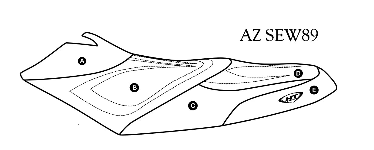 Hydro-Turf Seat Cover for Sea-Doo RXP (2004–2008) - Custom Colors