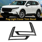 Fog Light Cover Trim Set of 2 for Honda CR-V (2023–2024) Carbon Fiber Black