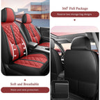 Set of 2 Faux Leather Seat Covers for Toyota (5-Seater)