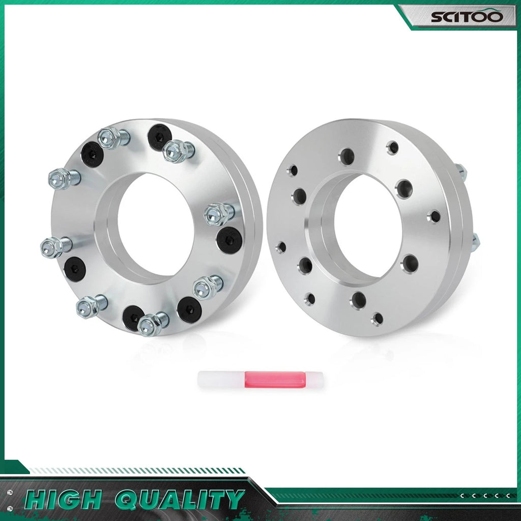 2X 2" Wheel Adapters 6x5.5 to 8x180 for Silverado Sierra 1500 (1999–2025)