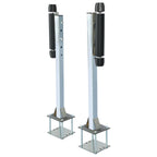 Pair Zinc-Plated Steel Roller Guide-On for Boat Trailer (Sailboat)