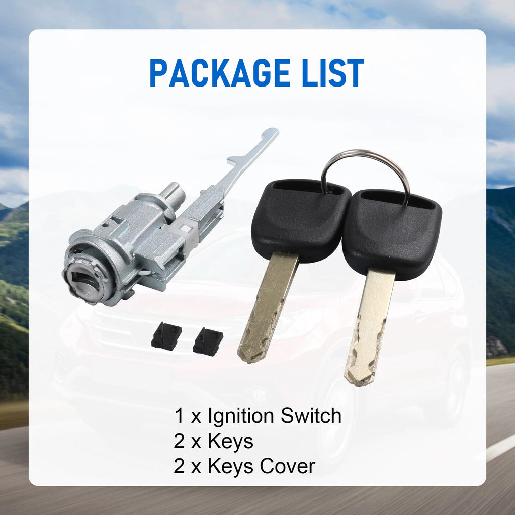 Ignition Switch Cylinder Lock for Honda Accord Acura (2002-2014) with 2 Keys